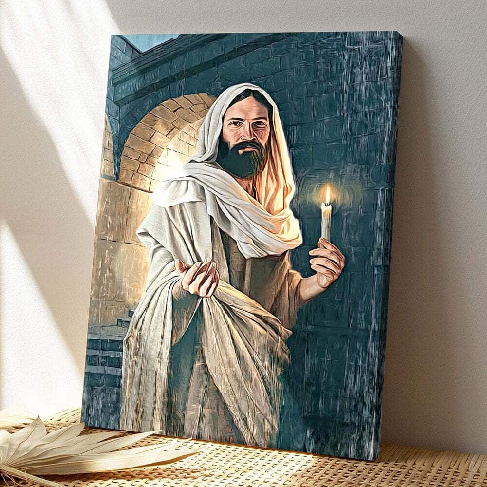 Jesus Christ Jesus Bible Verse Scripture Religious Faith Canvas Print