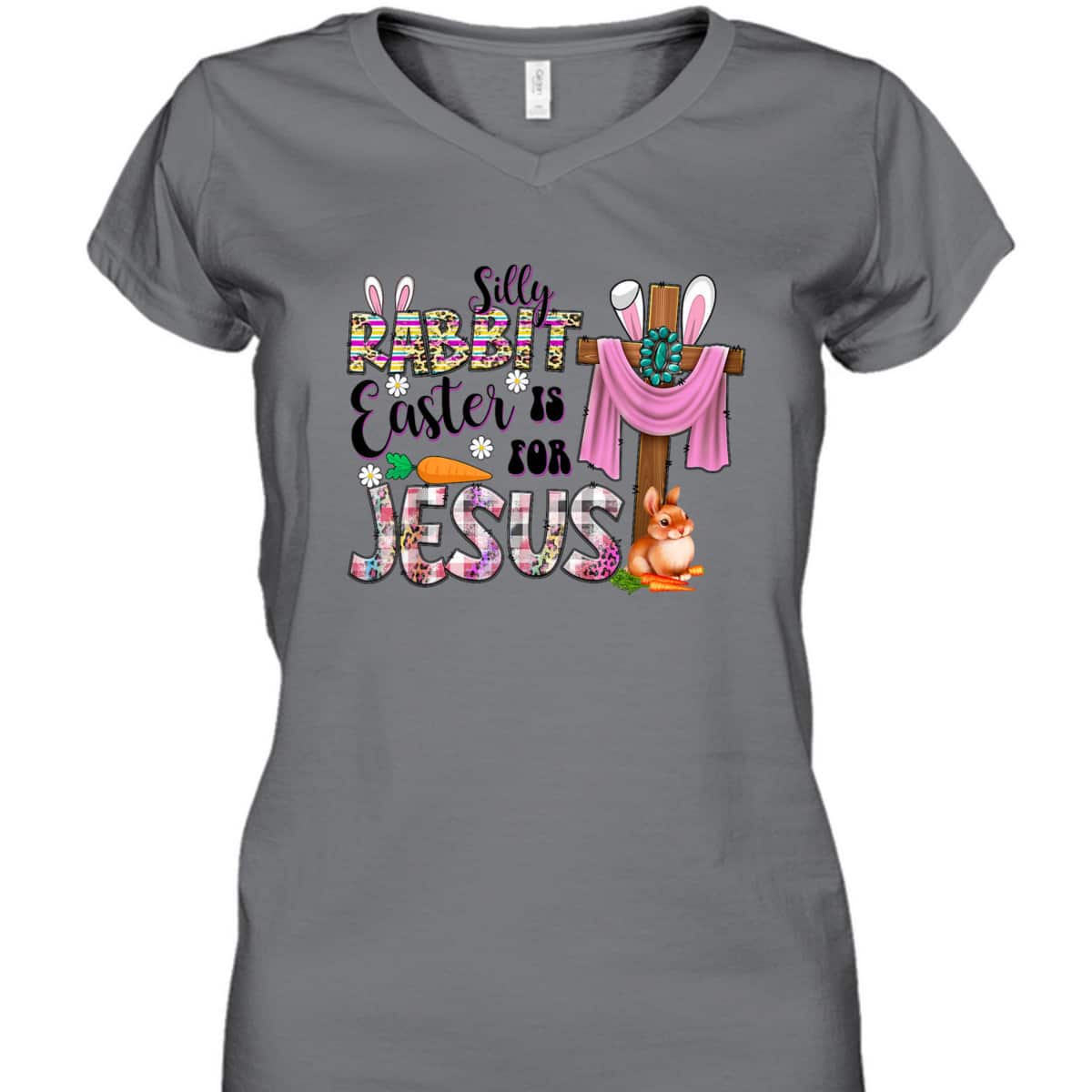 Silly Rabbit Easter For Jesus Christian Easter Day Leopard T-Shirt Silly Rabbit Easter For Jesus Christian Easter Day Leopard T-Shirt