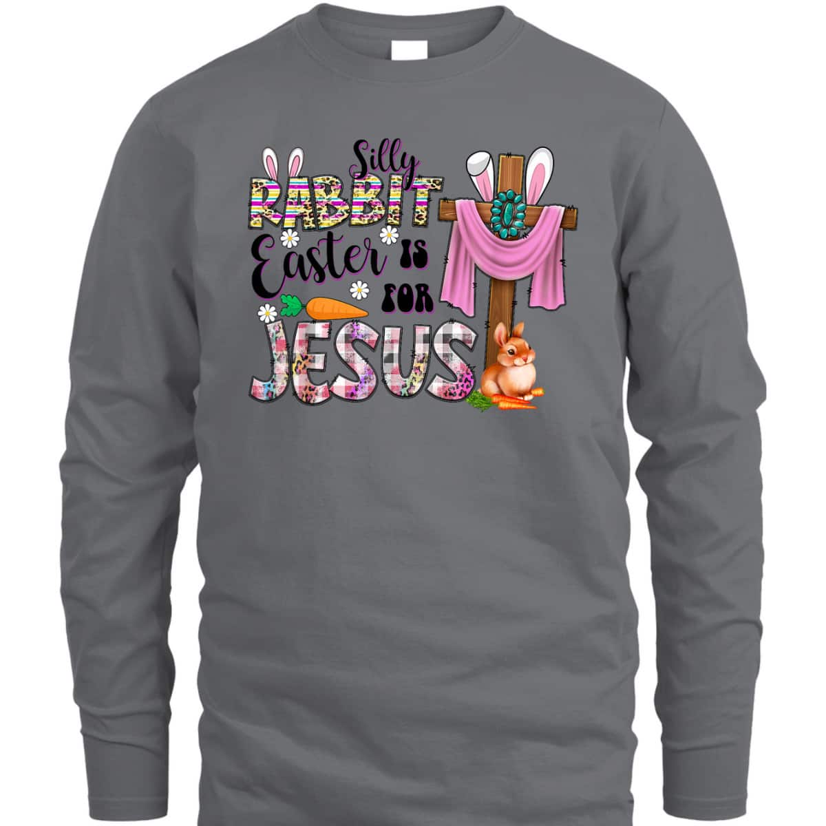 Silly Rabbit Easter For Jesus Christian Easter Day Leopard T-Shirt Silly Rabbit Easter For Jesus Christian Easter Day Leopard T-Shirt