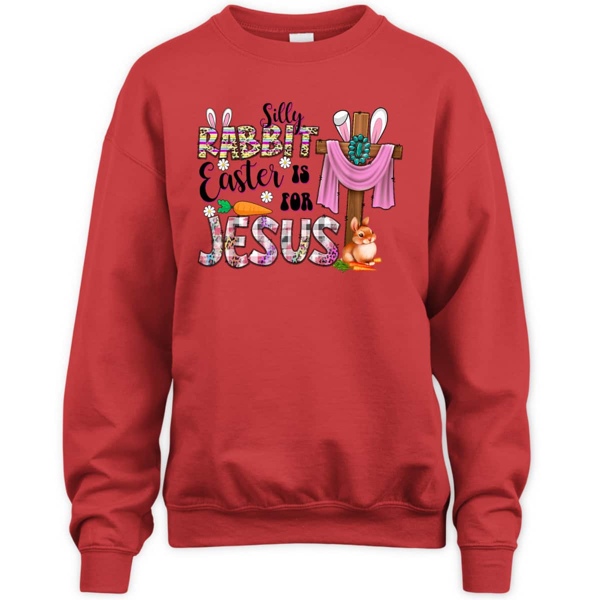 Silly Rabbit Easter For Jesus Christian Easter Day Leopard T-Shirt Silly Rabbit Easter For Jesus Christian Easter Day Leopard T-Shirt