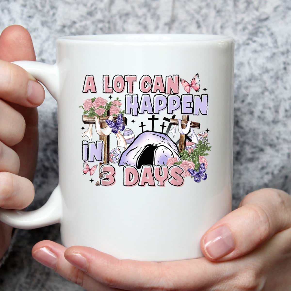 A Lot Can Happen In 3 Days Floral Cross Christian Easter Day T-Shirt A Lot Can Happen In 3 Days Floral Cross Christian Easter Day T-Shirt
