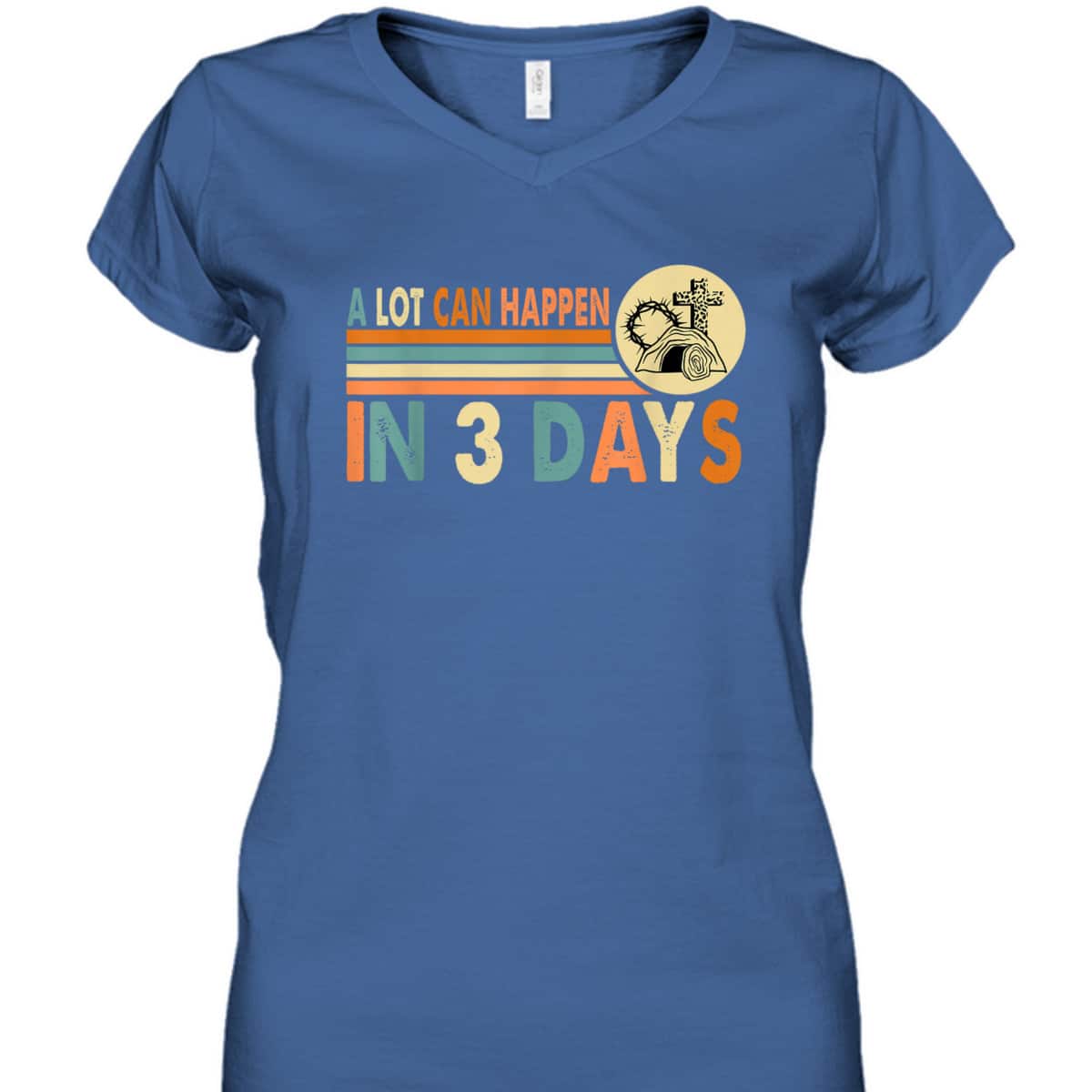 Vintage Christians Easter Day A Lot Can Happen In 3 Days T-Shirt Vintage Christians Easter Day A Lot Can Happen In 3 Days T-Shirt