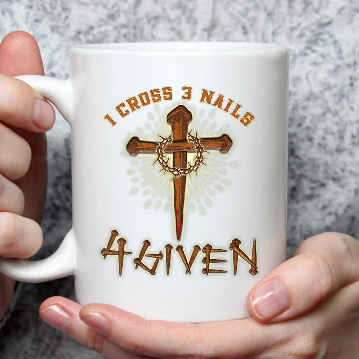 Easter Jesus 1 Cross 3 Nails 4 Given Religious Christian T-Shirt Easter Jesus 1 Cross 3 Nails 4 Given Religious Christian T-Shirt