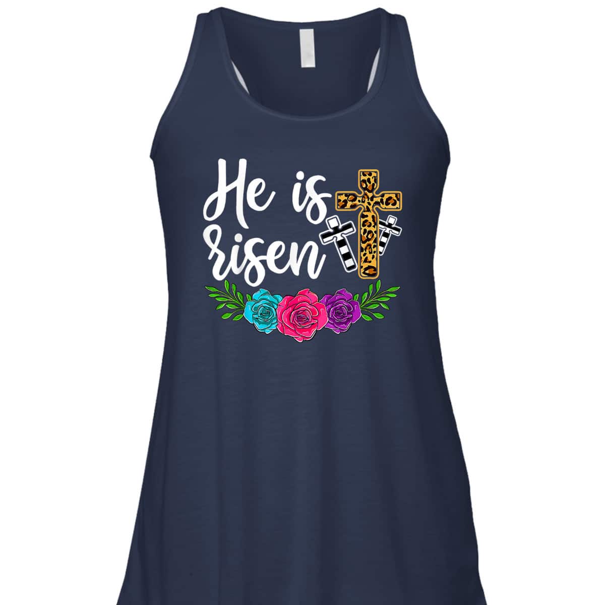 Happy Easter Day Christian Cross He Is Risen T-Shirt Happy Easter Day Christian Cross He Is Risen T-Shirt