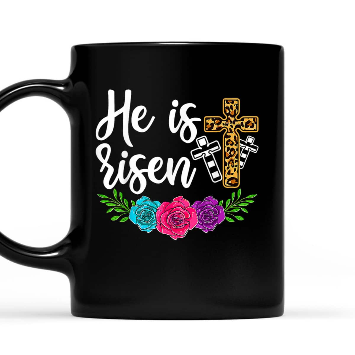 Happy Easter Day Christian Cross He Is Risen T-Shirt Happy Easter Day Christian Cross He Is Risen T-Shirt