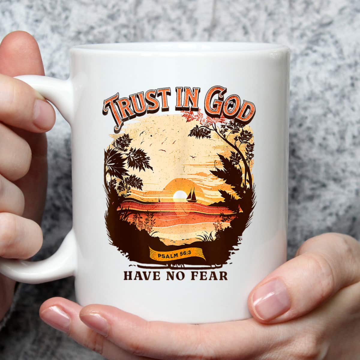 Retro Christian Boho Church Nature Trust In God Have No Fear Bible Verse T-Shirt Retro Christian Boho Church Nature Trust In God Have No Fear Bible Verse T-Shirt