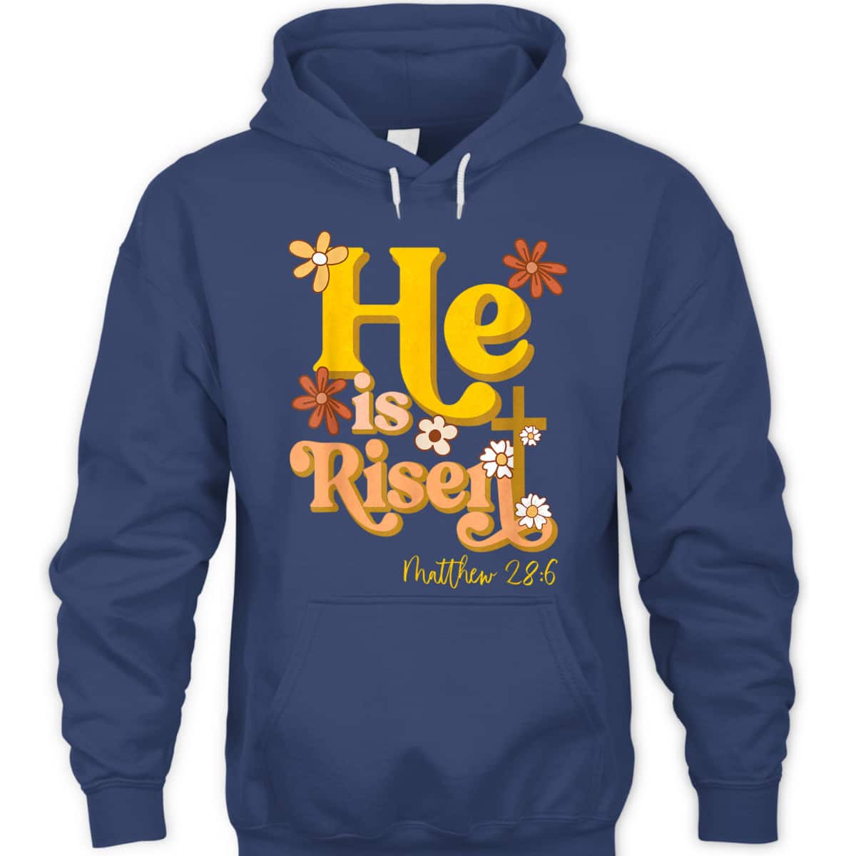 Retro Easter He Is Risen Christian Faith Groovy Floral T-Shirt Retro Easter He Is Risen Christian Faith Groovy Floral T-Shirt