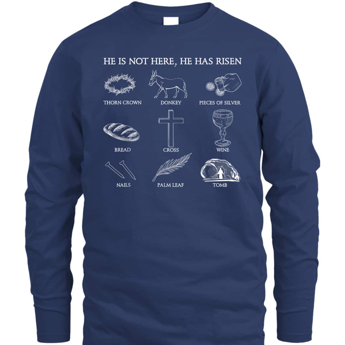 He Is Not Here He Has Risen Jesus Christian Cross Easter Day T-Shirt He Is Not Here He Has Risen Jesus Christian Cross Easter Day T-Shirt