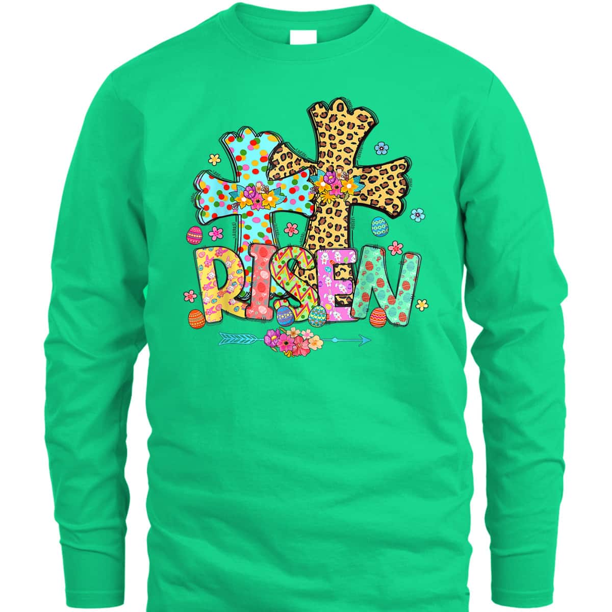 He Is Risen Matthew 28 6 Leopard Cross Christian Easter Day T-Shirt He Is Risen Matthew 28 6 Leopard Cross Christian Easter Day T-Shirt