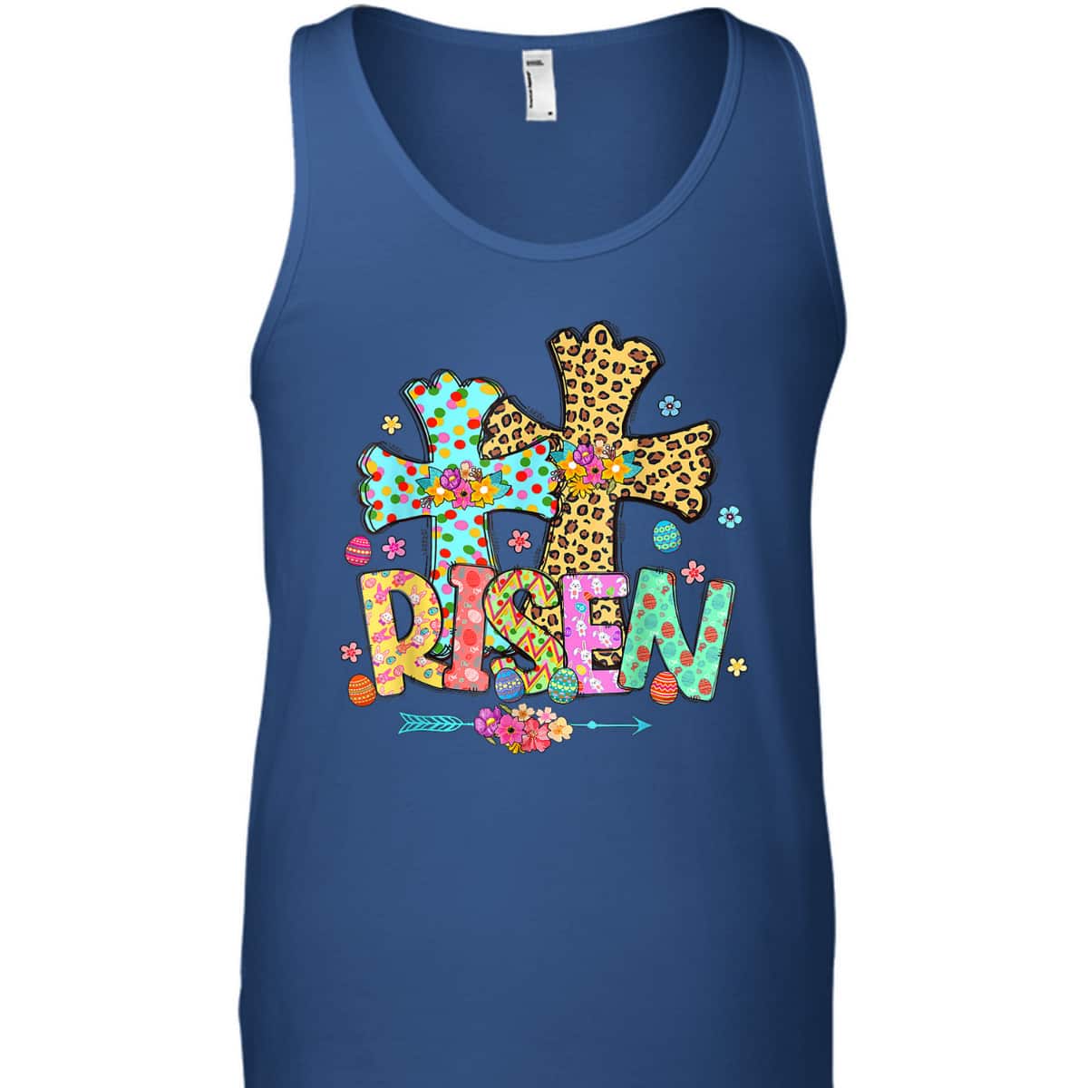 He Is Risen Matthew 28 6 Leopard Cross Christian Easter Day T-Shirt He Is Risen Matthew 28 6 Leopard Cross Christian Easter Day T-Shirt