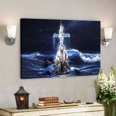 Christian Scripture Jesus Hands Saves Christian Canvas Wall Art Christian Scripture Jesus Hands Saves Christian Canvas Wall Art