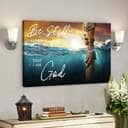 Jesus God God Be Still And Know That I Am God Canvas Wall Art Jesus God God Be Still And Know That I Am God Canvas Wall Art