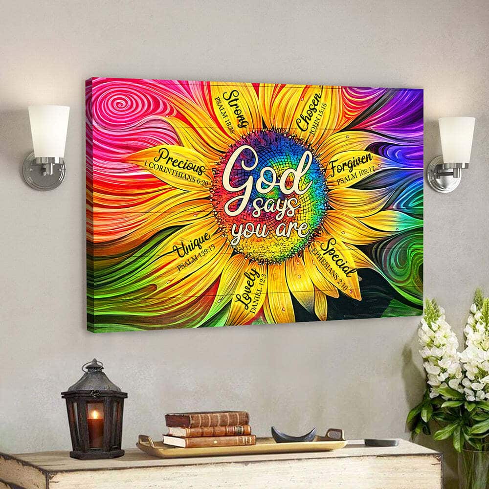 Christian Bible Verse Jesus God Says You Are Lovely Canvas Wall Art Christian Bible Verse Jesus God Says You Are Lovely Canvas Wall Art