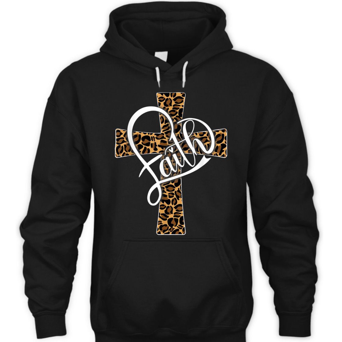 Faith With Leopard Cheetah Christian Cross Perfect T-Shirt For Believers Faith With Leopard Cheetah Christian Cross Perfect T-Shirt For Believers