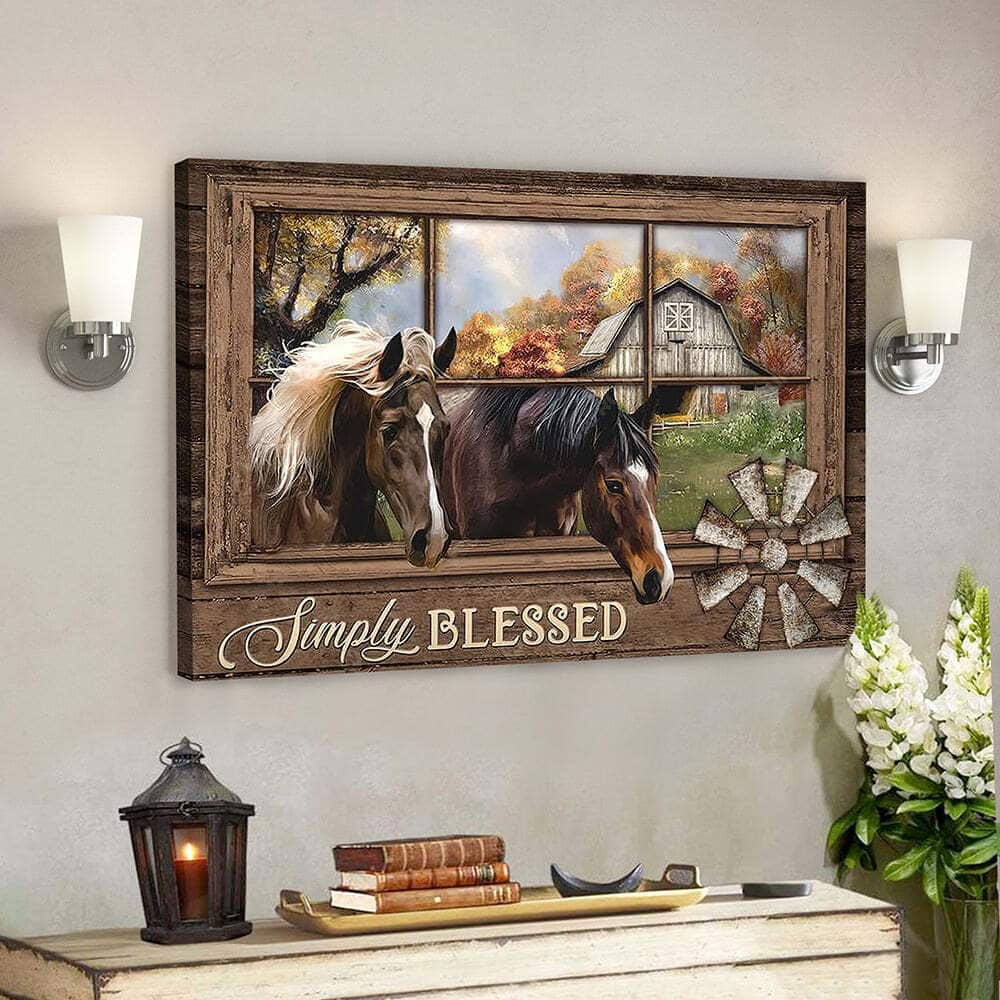 God Bible Verse God Simply Blessed Jesus Christ Canvas Wall Art