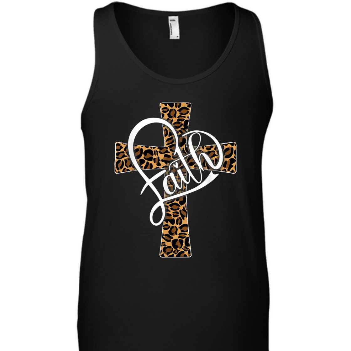 Faith With Leopard Cheetah Christian Cross Perfect T-Shirt For Believers Faith With Leopard Cheetah Christian Cross Perfect T-Shirt For Believers