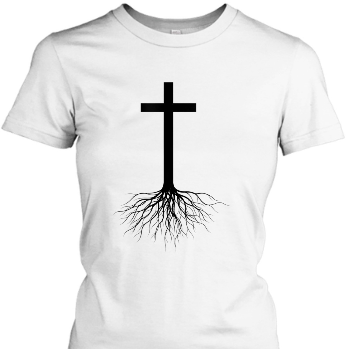 Jesus Cross Rooted In Christ Perfect T-Shirt For Christ Lovers Jesus Cross Rooted In Christ Perfect T-Shirt For Christ Lovers