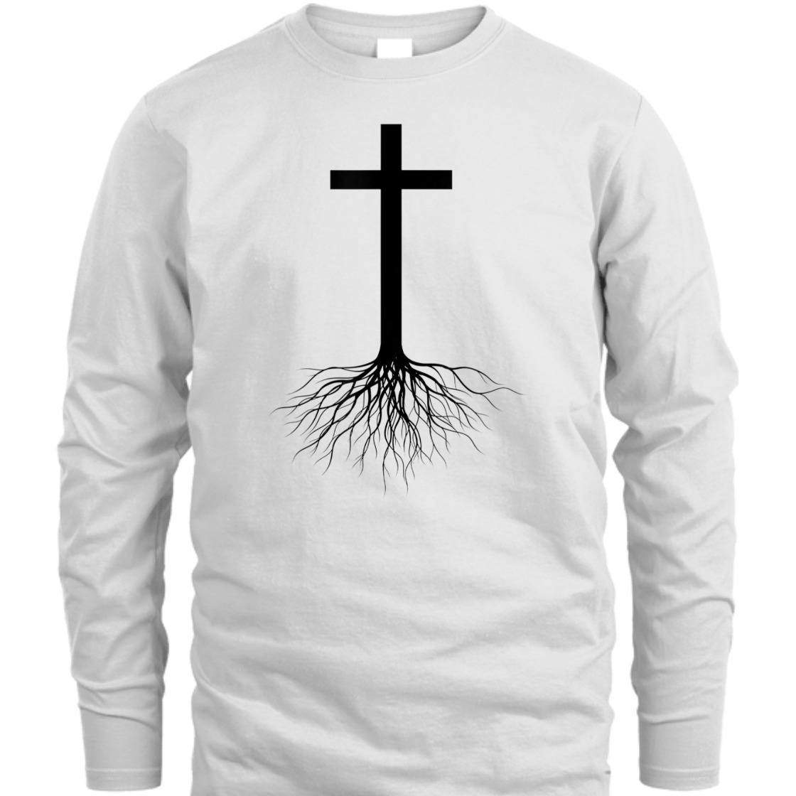Jesus Cross Rooted In Christ Perfect T-Shirt For Christ Lovers Jesus Cross Rooted In Christ Perfect T-Shirt For Christ Lovers