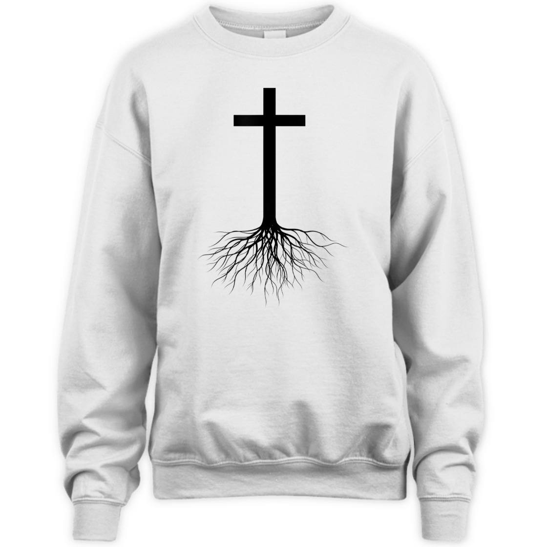 Jesus Cross Rooted In Christ Perfect T-Shirt For Christ Lovers