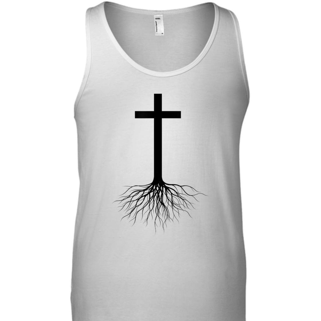 Jesus Cross Rooted In Christ Perfect T-Shirt For Christ Lovers