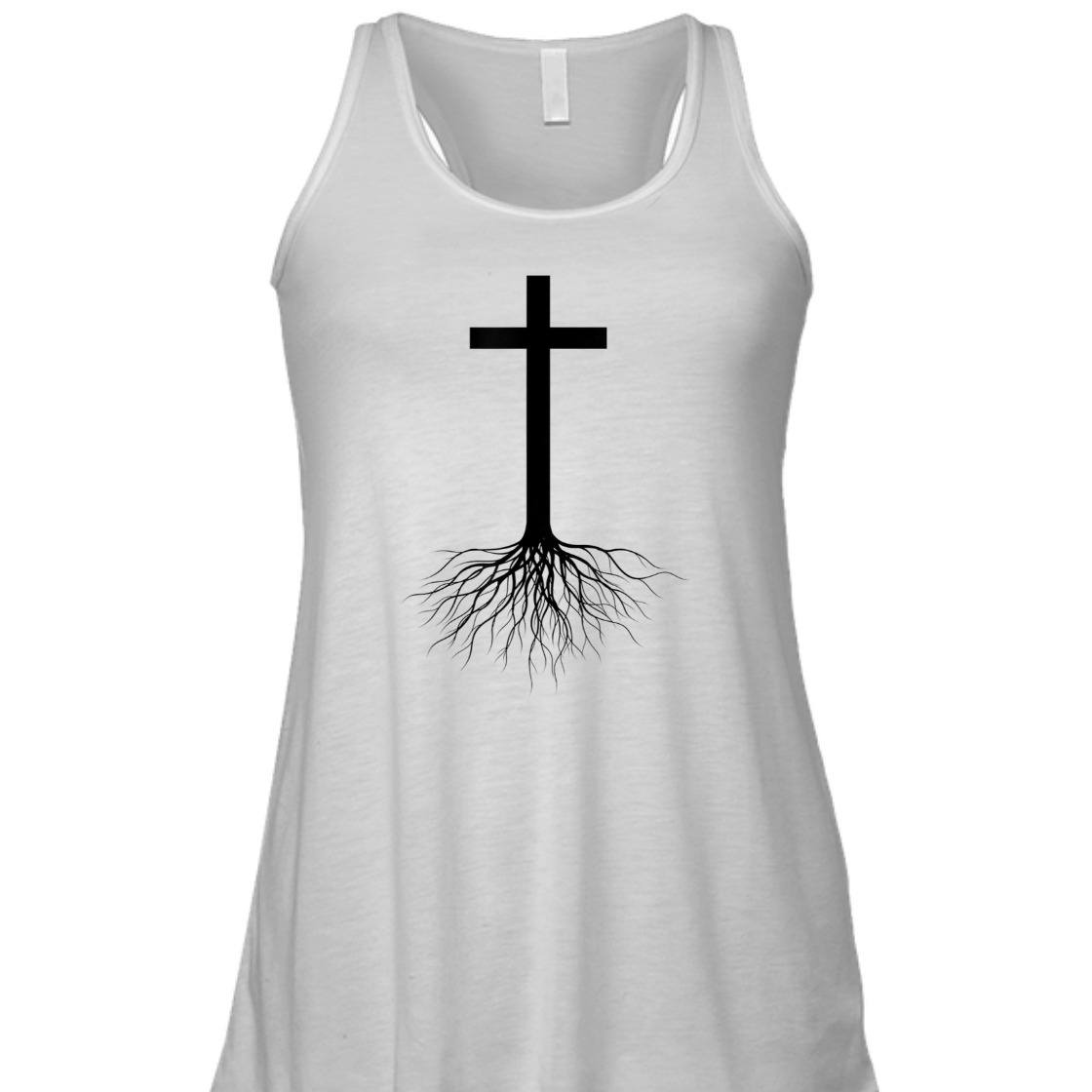 Jesus Cross Rooted In Christ Perfect T-Shirt For Christ Lovers Jesus Cross Rooted In Christ Perfect T-Shirt For Christ Lovers
