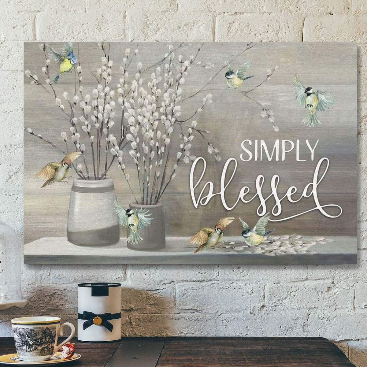 God Jesus Simply Blessed Christian Faith Canvas Wall Art God Jesus Simply Blessed Christian Faith Canvas Wall Art