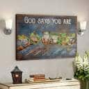 Bible Verse Frog God Says You Are Christian Canvas Wall Art