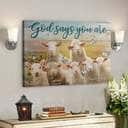 Bible Verse Cute Lamb God Says You Are Chrisitian Canvas Wall Art Bible Verse Cute Lamb God Says You Are Chrisitian Canvas Wall Art
