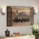 Cow God Christian Says You Are Bible Verse Canvas Wall Art