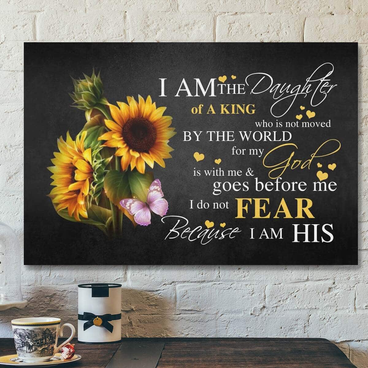 Bible Verse Daughter Of King Scripture Christian Sunflower Canvas Wall Art Bible Verse Daughter Of King Scripture Christian Sunflower Canvas Wall Art