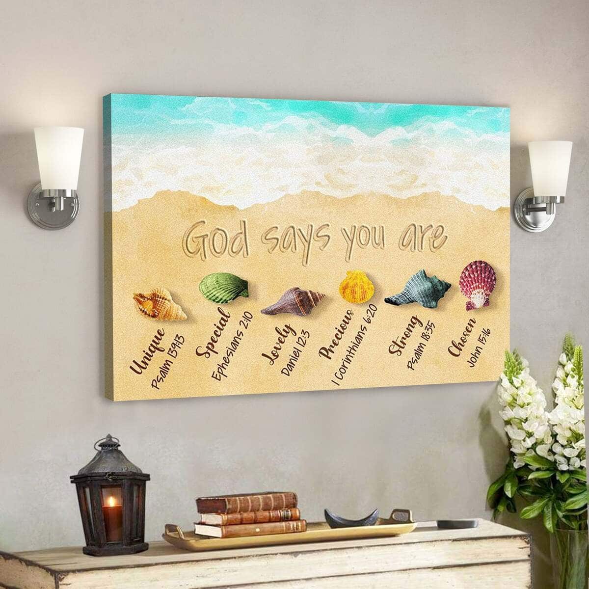 God Bible Verse God Says You Are Lovely Beautiful Christian Scripture Canvas Wall Art God Bible Verse God Says You Are Lovely Beautiful Christian Scripture Canvas Wall Art