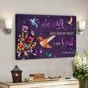 Bible Verse Jesus Art Be Still Hummingbird God Canvas Wall Art Bible Verse Jesus Art Be Still Hummingbird God Canvas Wall Art