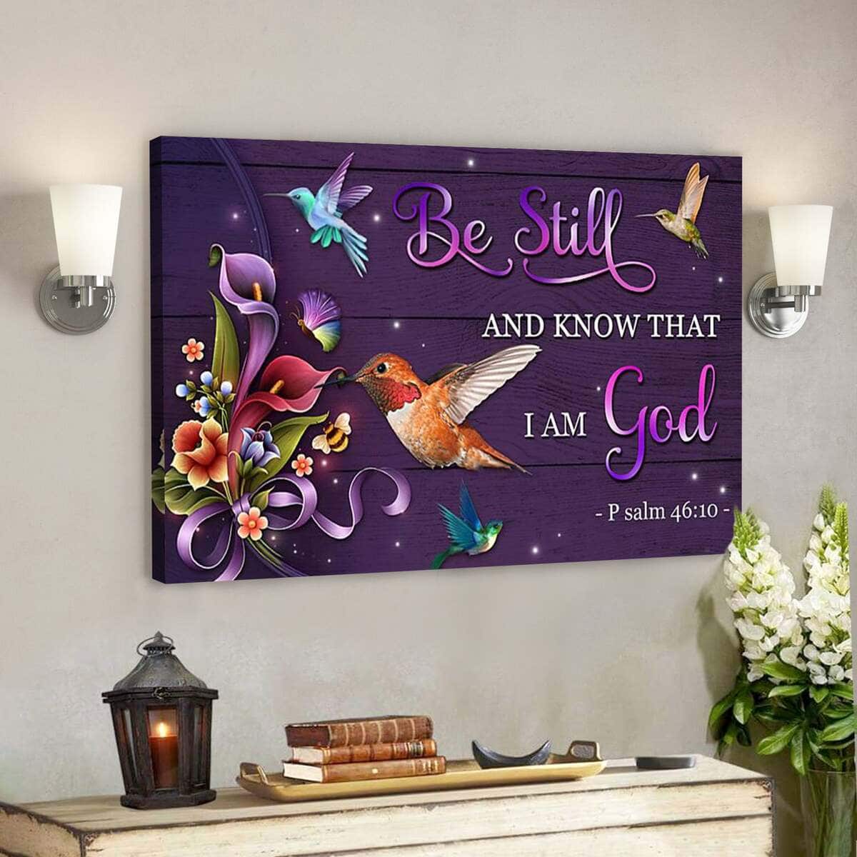 Bible Verse Jesus Art Be Still Hummingbird God Canvas Wall Art Bible Verse Jesus Art Be Still Hummingbird God Canvas Wall Art