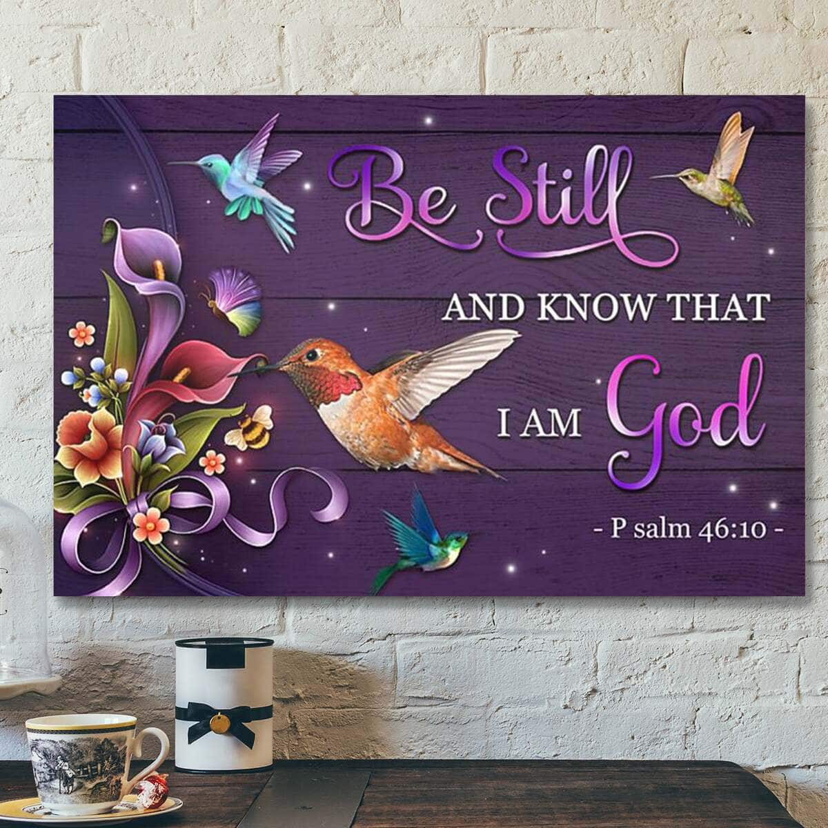 Bible Verse Jesus Art Be Still Hummingbird God Canvas Wall Art Bible Verse Jesus Art Be Still Hummingbird God Canvas Wall Art