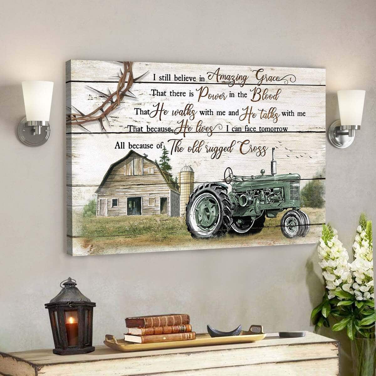 Green Electric Tricycle I Still Believe In Amazing Grace Bible Verse Scripture Canvas Wall Art Green Electric Tricycle I Still Believe In Amazing Grace Bible Verse Scripture Canvas Wall Art