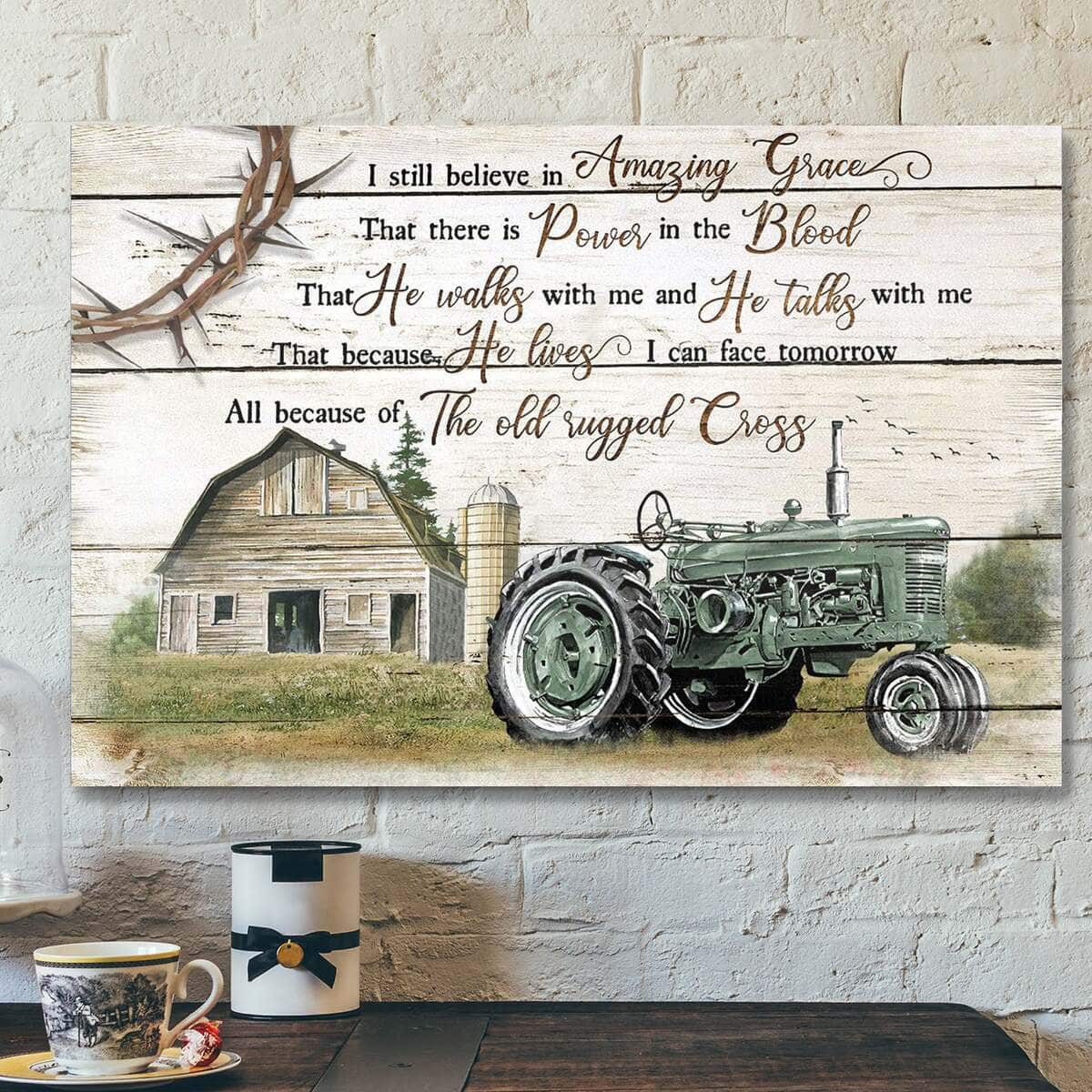 Green Electric Tricycle I Still Believe In Amazing Grace Bible Verse Scripture Canvas Wall Art Green Electric Tricycle I Still Believe In Amazing Grace Bible Verse Scripture Canvas Wall Art