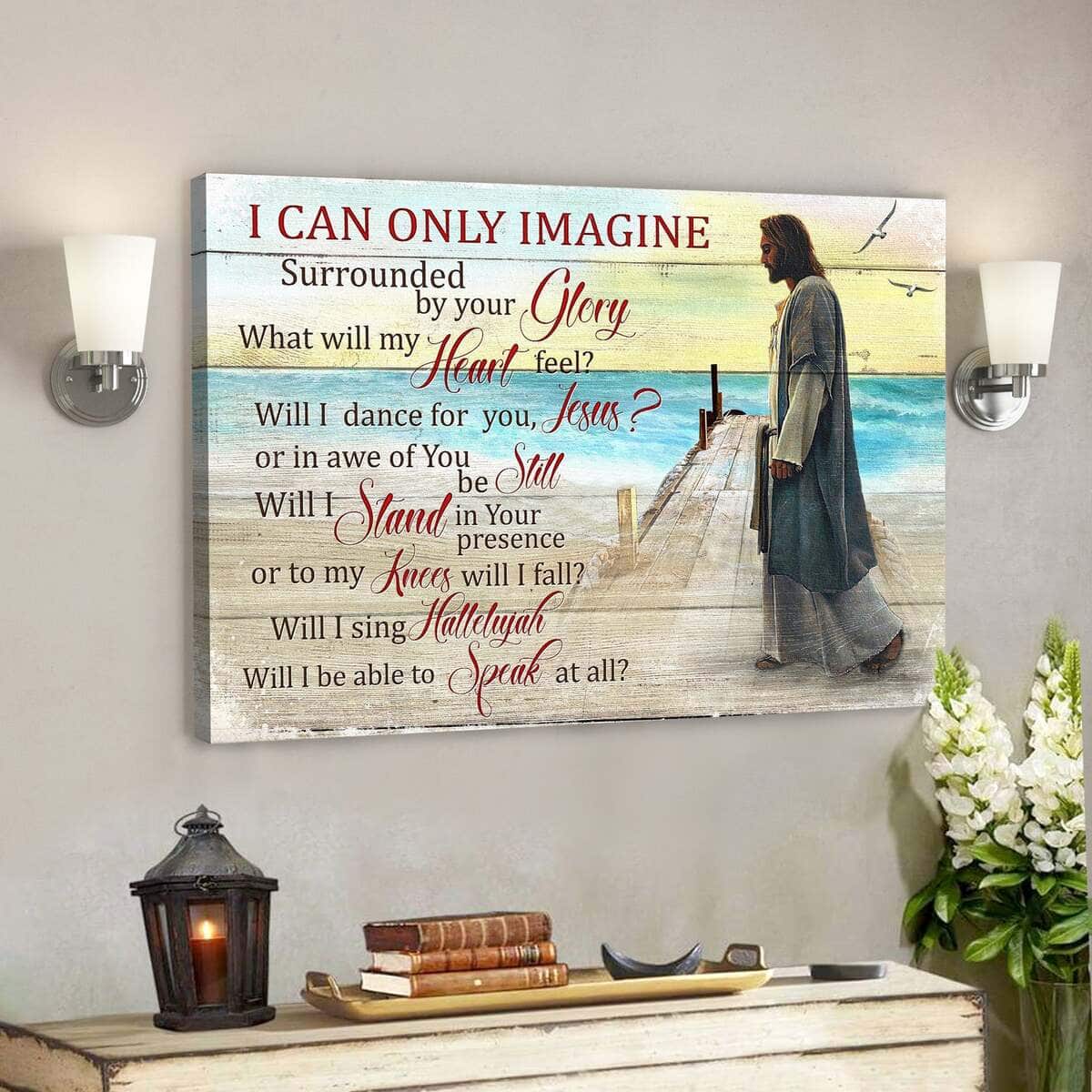 Jesus And The Sea I Can Only Imagine Bible Verse Scripture Canvas Wall Art Jesus And The Sea I Can Only Imagine Bible Verse Scripture Canvas Wall Art