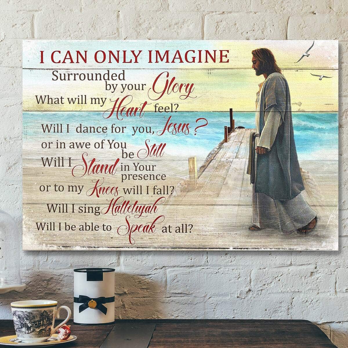 Jesus And The Sea I Can Only Imagine Bible Verse Scripture Canvas Wall Art Jesus And The Sea I Can Only Imagine Bible Verse Scripture Canvas Wall Art