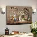 Garden Tools With Flower Vases Today I Choose Joy Bible Verse Scripture Canvas Wall Art Garden Tools With Flower Vases Today I Choose Joy Bible Verse Scripture Canvas Wall Art