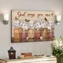 Beautiful Flower God Says You Are Bible Verse Scripture Canvas Wall Art Beautiful Flower God Says You Are Bible Verse Scripture Canvas Wall Art