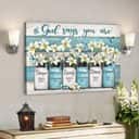 Lily Flower God Says You Are Bible Verse Scripture Canvas Wall Art Lily Flower God Says You Are Bible Verse Scripture Canvas Wall Art