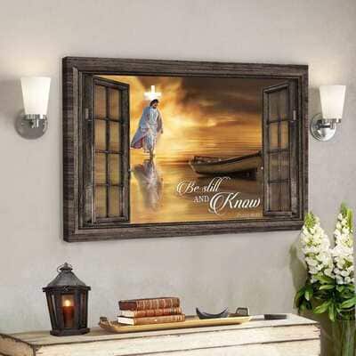 Be Still And Know Psalm 4610 Bible Verse Christian Bible Verse Scripture Canvas Wall Art