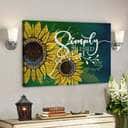 Bible Verse Blessed Simply Blessed Sunflower Scripture Canvas Wall Art Bible Verse Blessed Simply Blessed Sunflower Scripture Canvas Wall Art