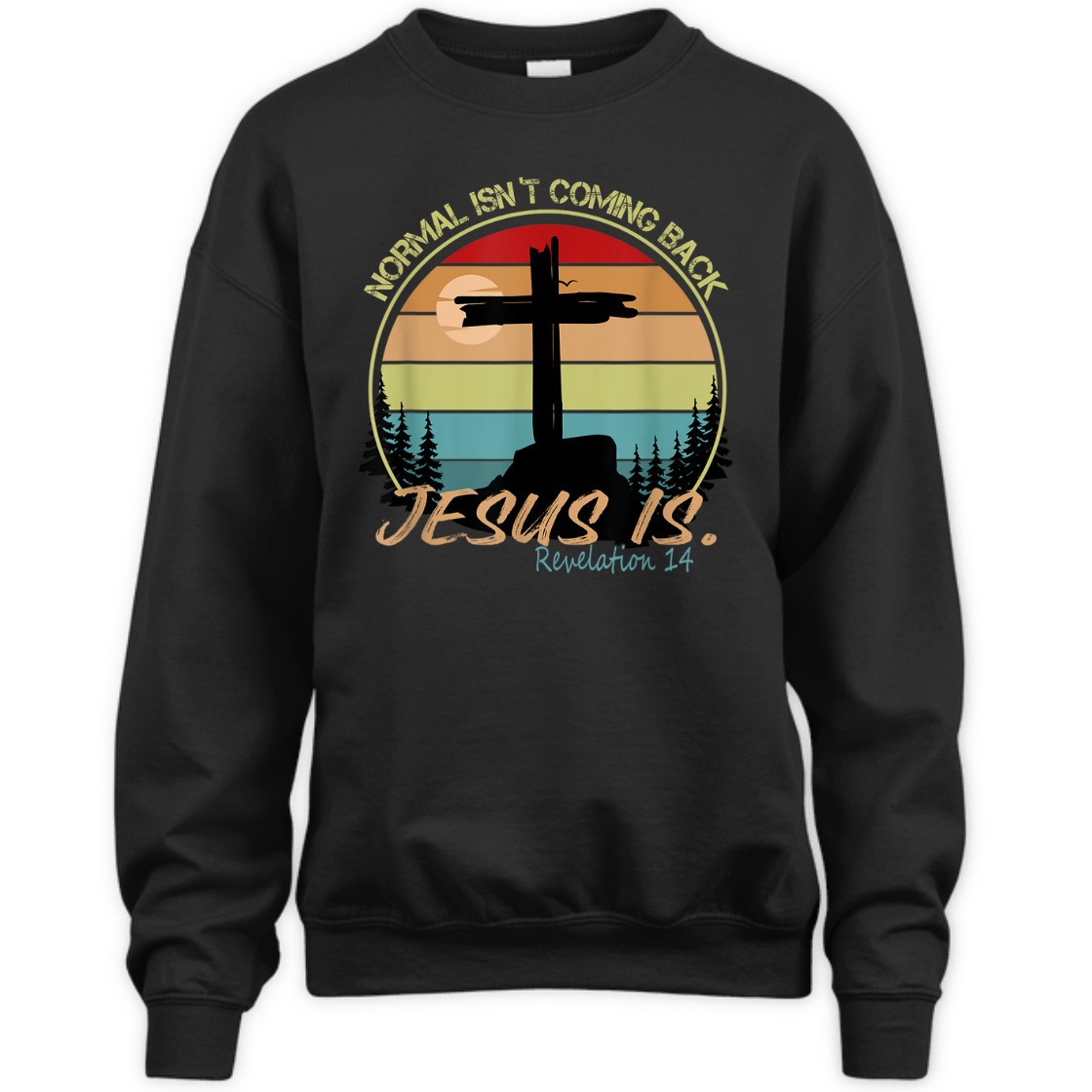 Vintage Bible Verse T-Shirt Normal Isn't Coming Back Jesus Is Revelation 14 Vintage Bible Verse T-Shirt Normal Isn't Coming Back Jesus Is Revelation 14