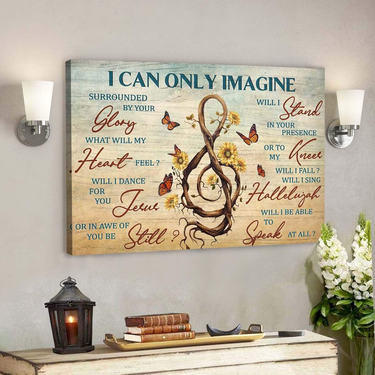 I Can Only Imagine Bible Verse Religious Faith Canvas Wall Art Gift I Can Only Imagine Bible Verse Religious Faith Canvas Wall Art Gift