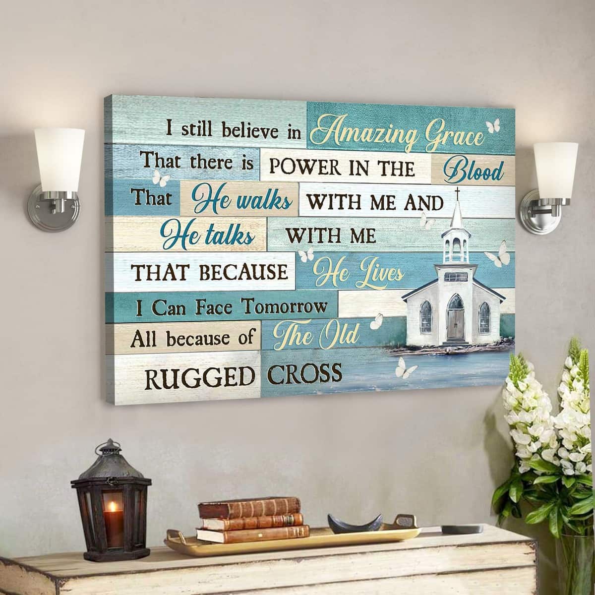 Church I Still Believe In Amazing Grace Bible Verse Scripture Canvas Wall Art Church I Still Believe In Amazing Grace Bible Verse Scripture Canvas Wall Art