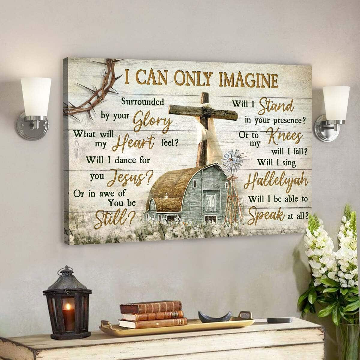 Beautiful Life On Farm Today I Choose Joy Bible Verse Scripture Canvas Wall Art