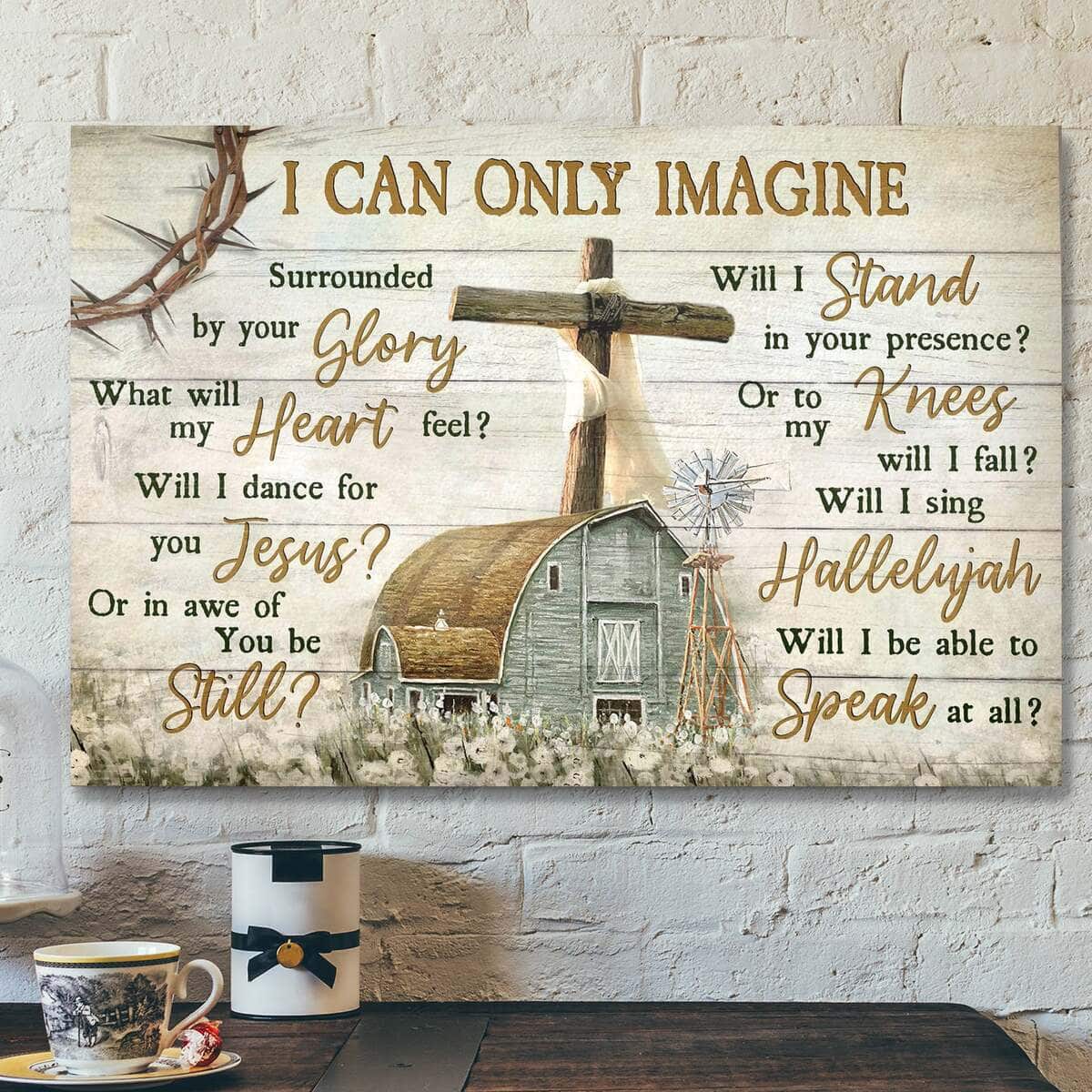 Beautiful Life On Farm I Can Only Imagine Bible Verse Scripture Canvas Wall Art Beautiful Life On Farm I Can Only Imagine Bible Verse Scripture Canvas Wall Art