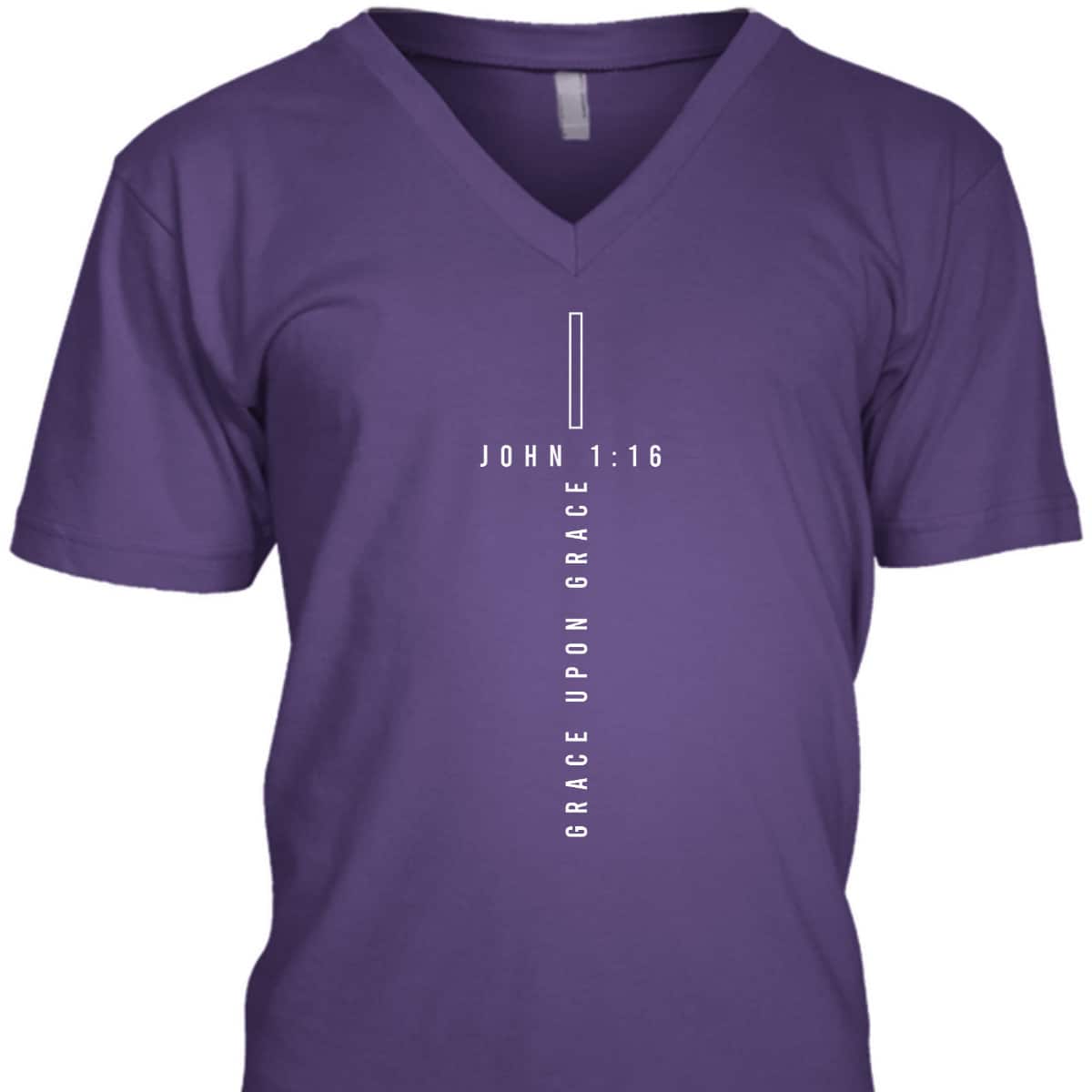 Grace Upon Grace John 116 Cross God Christian Men T-Shirt Grace Upon Grace John 116 Cross God Christian Men T-Shirt