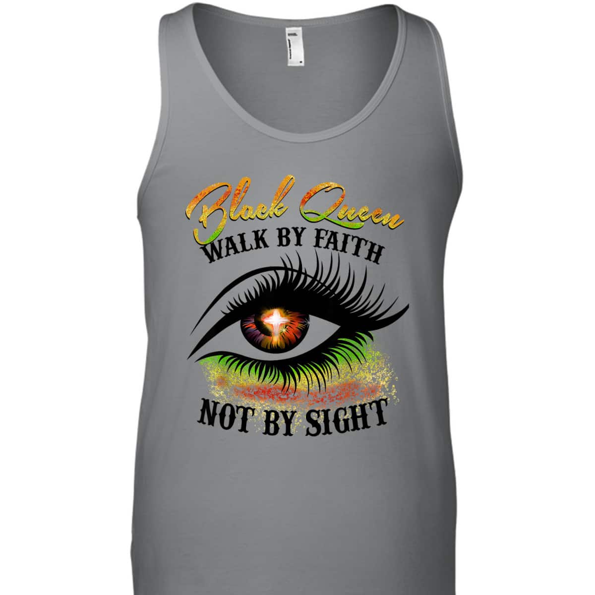 Black Queen Walk By Faith Not By Sight Christian Spiritual T-Shirt Black Queen Walk By Faith Not By Sight Christian Spiritual T-Shirt